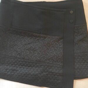Zara Black Quilted Mini Skirt - NWOT - M